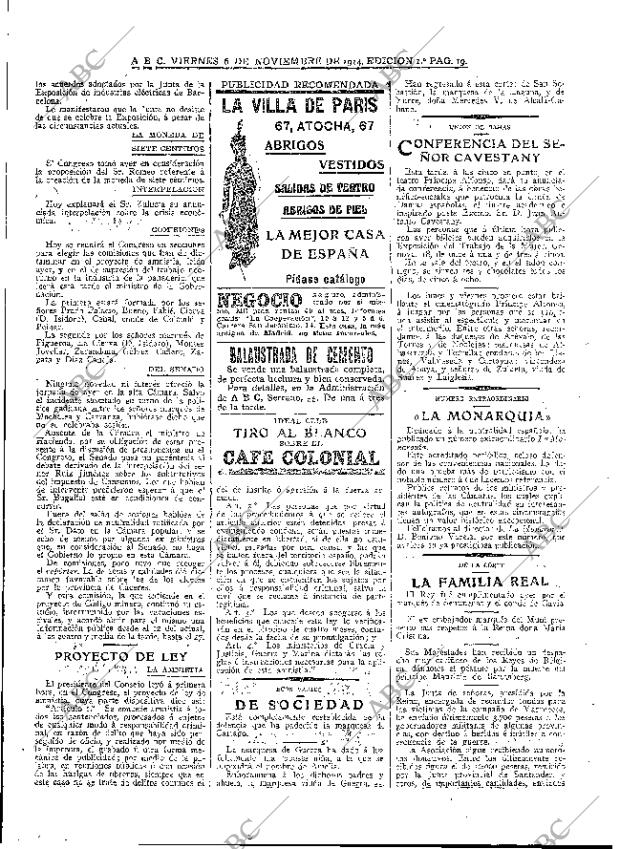 ABC MADRID 06-11-1914 página 19