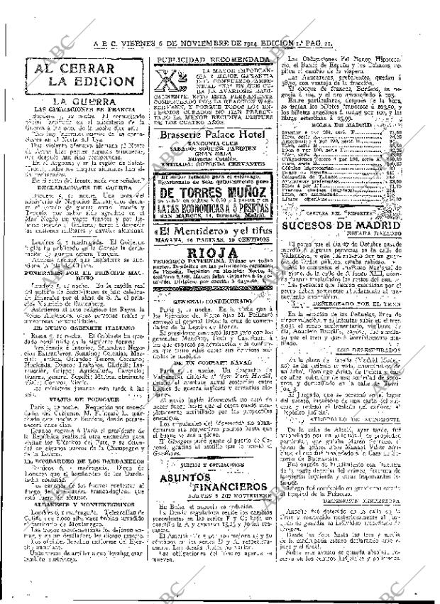 ABC MADRID 06-11-1914 página 21