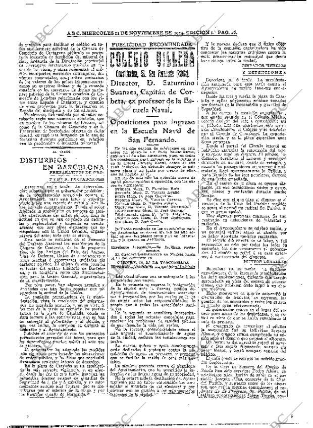 ABC MADRID 11-11-1914 página 16
