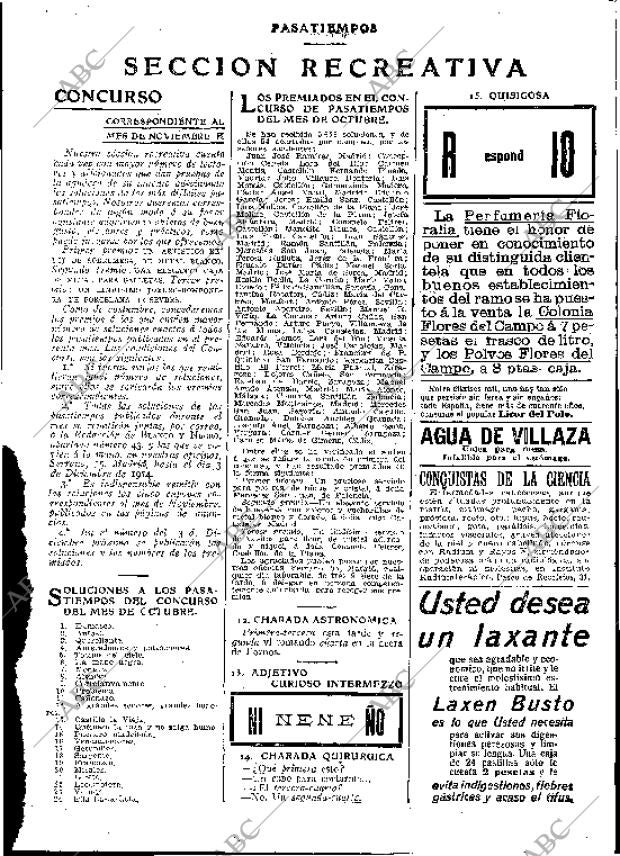 BLANCO Y NEGRO MADRID 15-11-1914 página 45