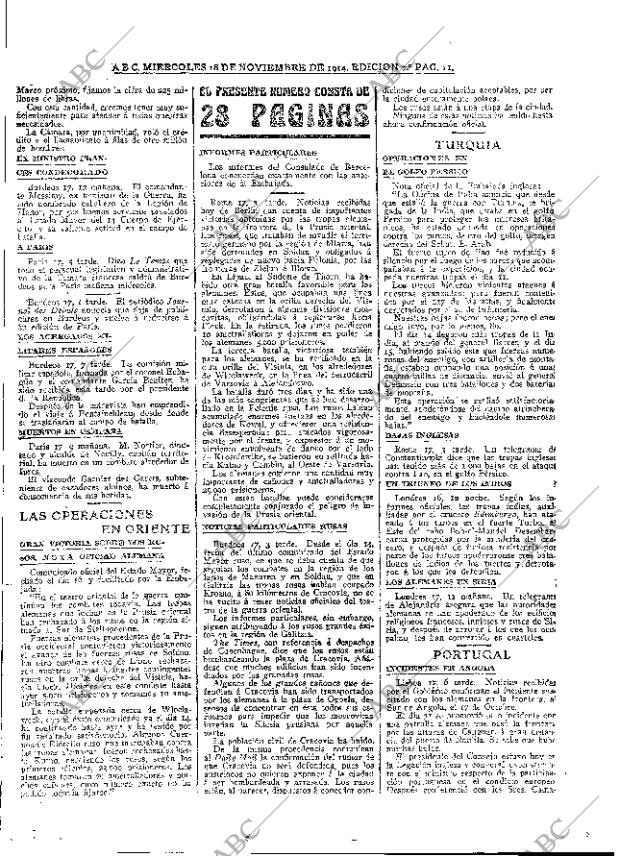 ABC MADRID 18-11-1914 página 11