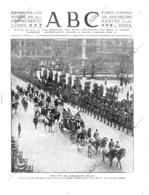 ABC MADRID 19-11-1914 página 1