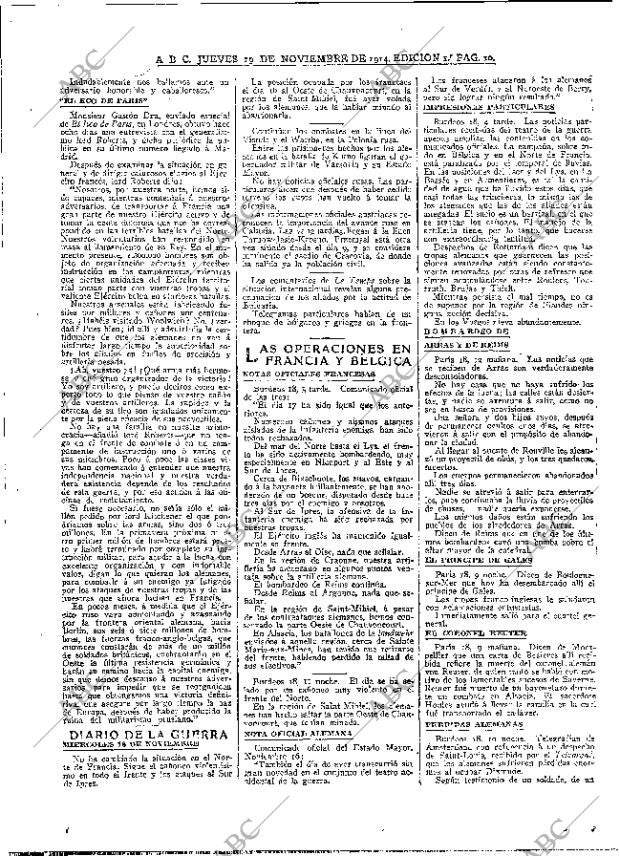 ABC MADRID 19-11-1914 página 10