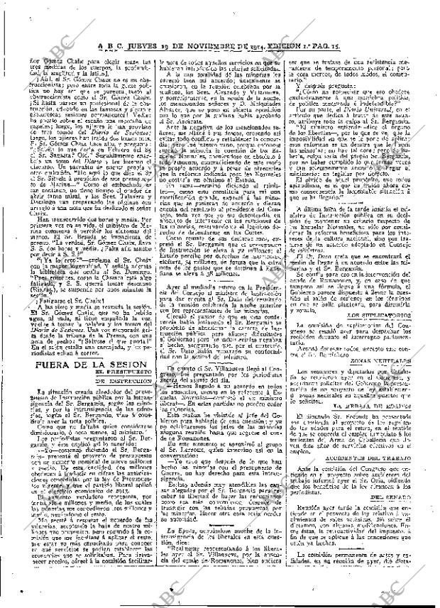 ABC MADRID 19-11-1914 página 15