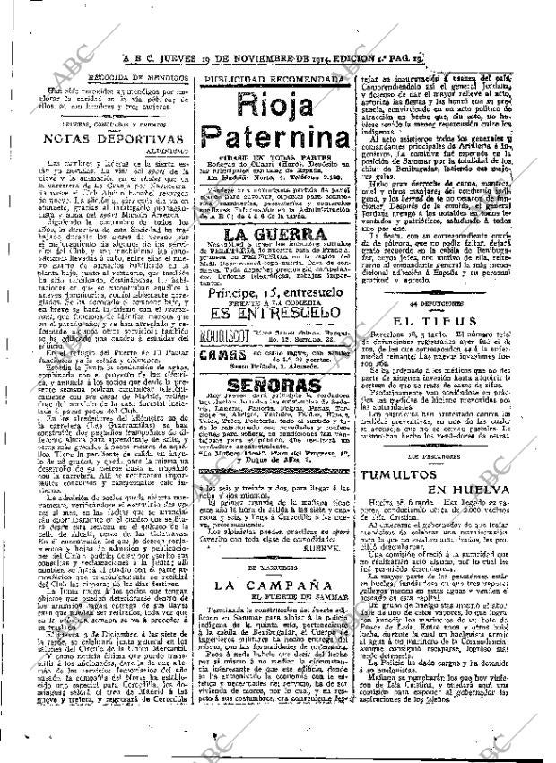 ABC MADRID 19-11-1914 página 19