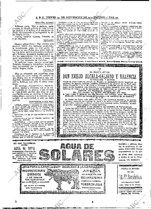 ABC MADRID 19-11-1914 página 22