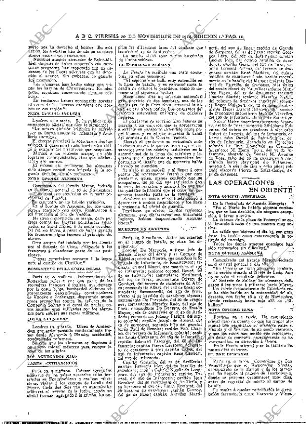ABC MADRID 20-11-1914 página 10