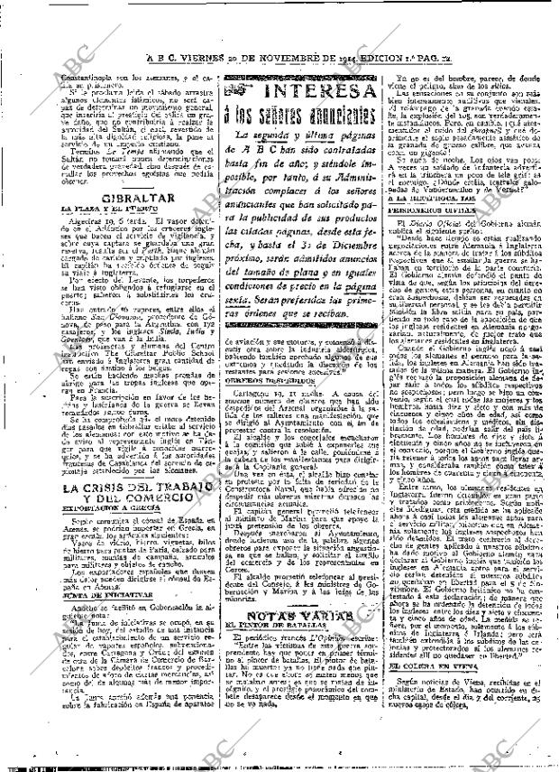 ABC MADRID 20-11-1914 página 12