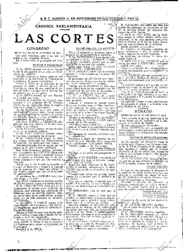 ABC MADRID 21-11-1914 página 14