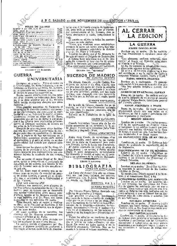 ABC MADRID 21-11-1914 página 21