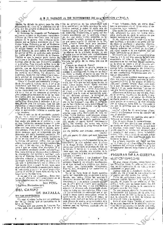 ABC MADRID 21-11-1914 página 6