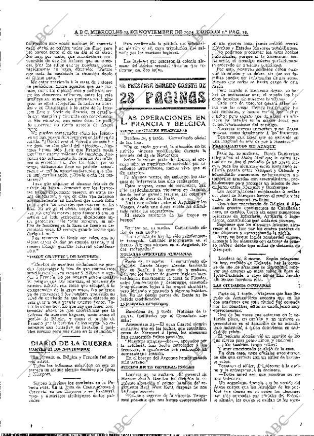 ABC MADRID 25-11-1914 página 10
