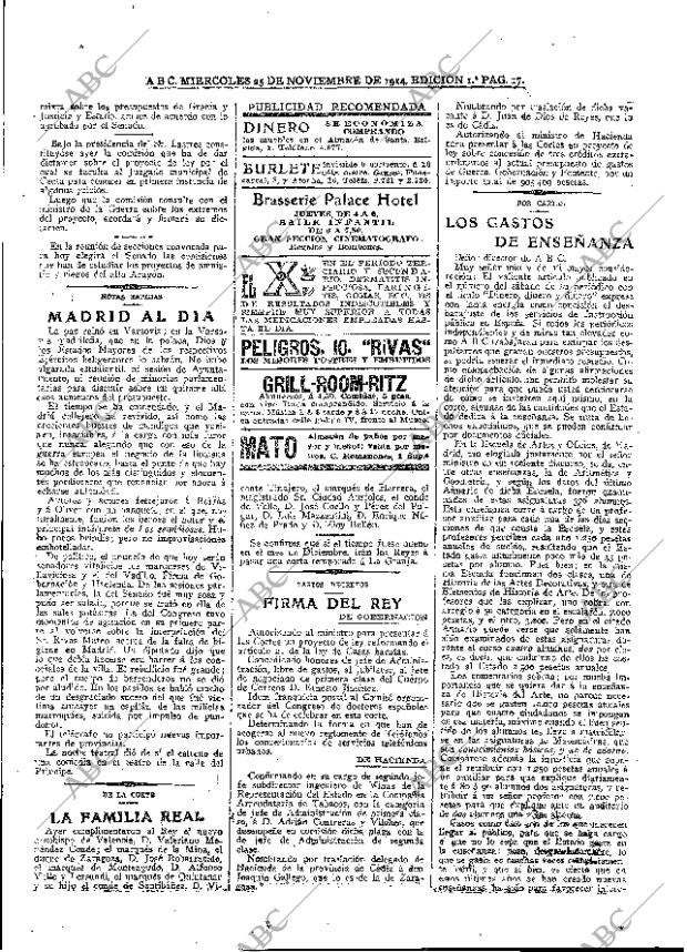 ABC MADRID 25-11-1914 página 17