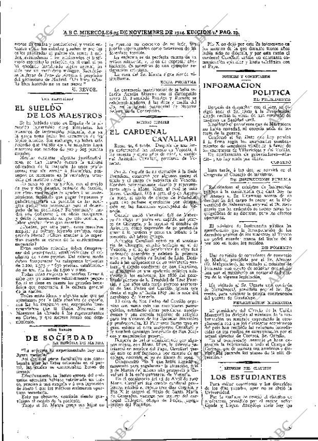 ABC MADRID 25-11-1914 página 19