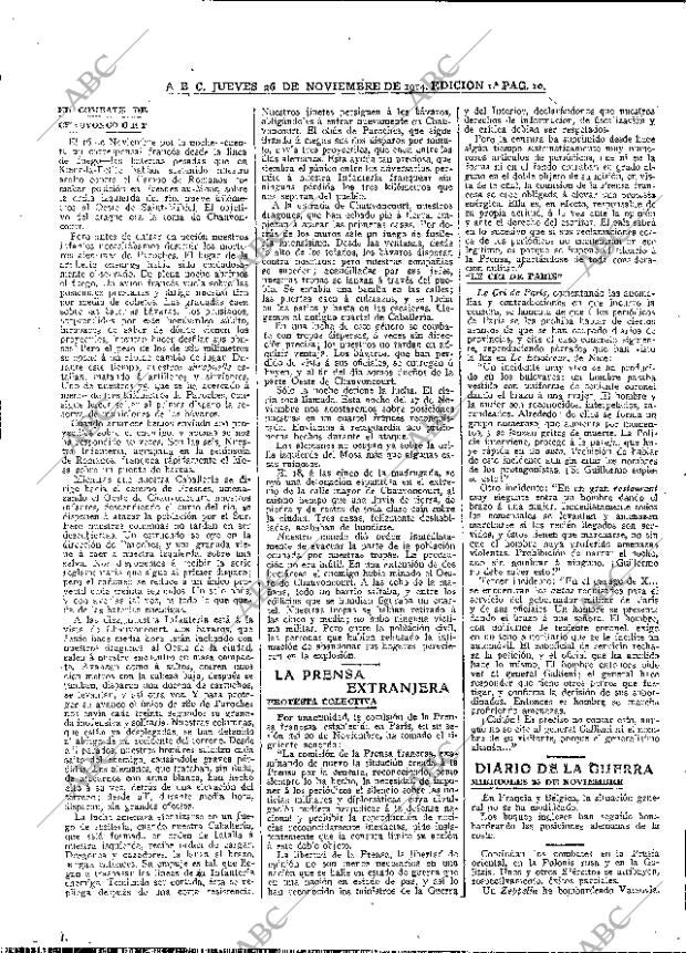 ABC MADRID 26-11-1914 página 10
