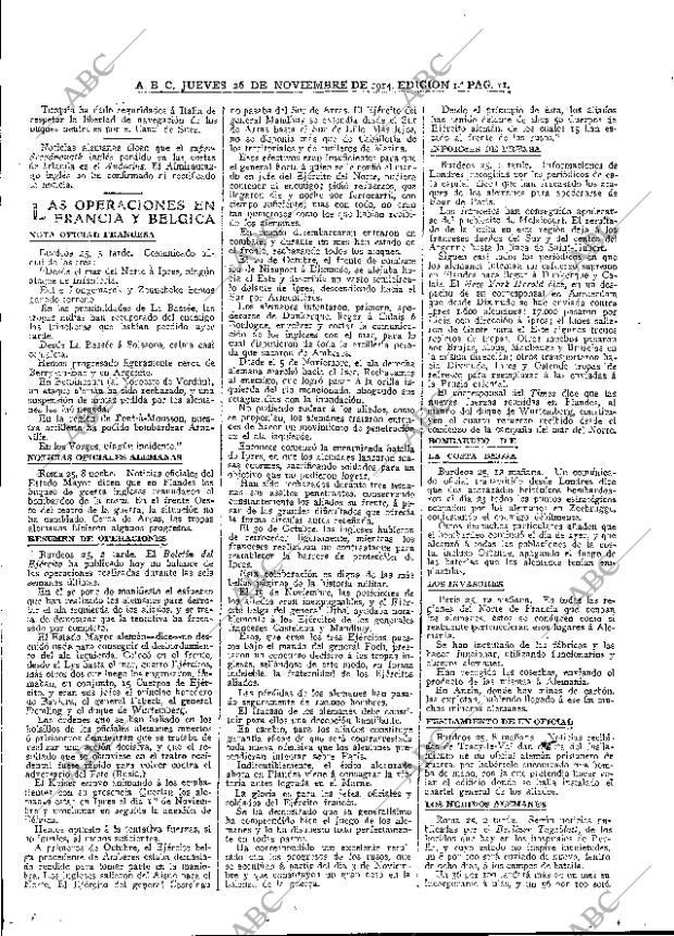 ABC MADRID 26-11-1914 página 11
