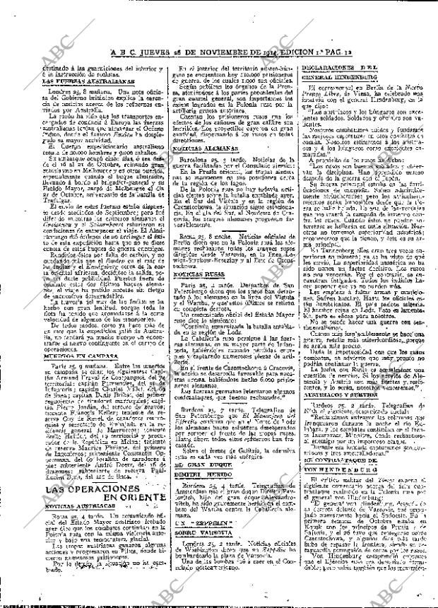 ABC MADRID 26-11-1914 página 12