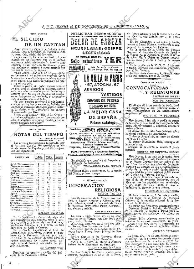 ABC MADRID 26-11-1914 página 23