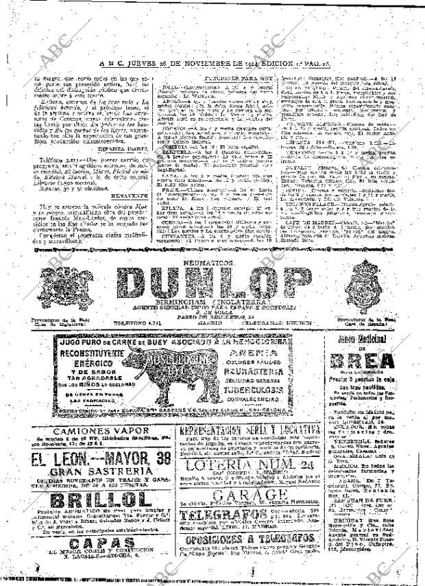 ABC MADRID 26-11-1914 página 26