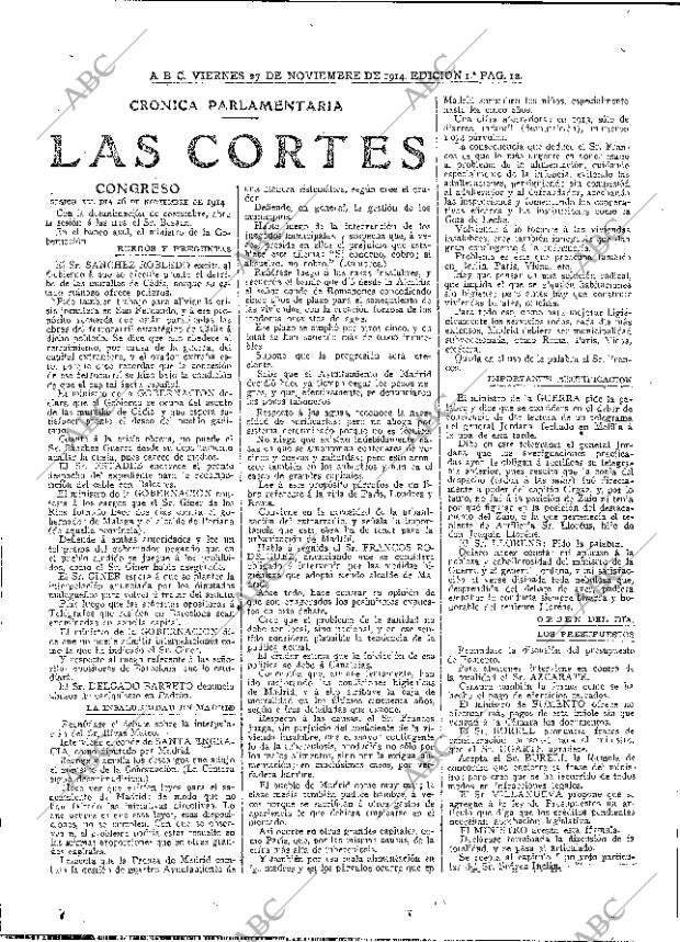 ABC MADRID 27-11-1914 página 12