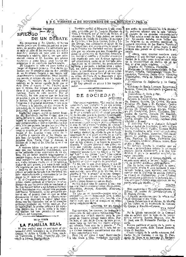 ABC MADRID 27-11-1914 página 15