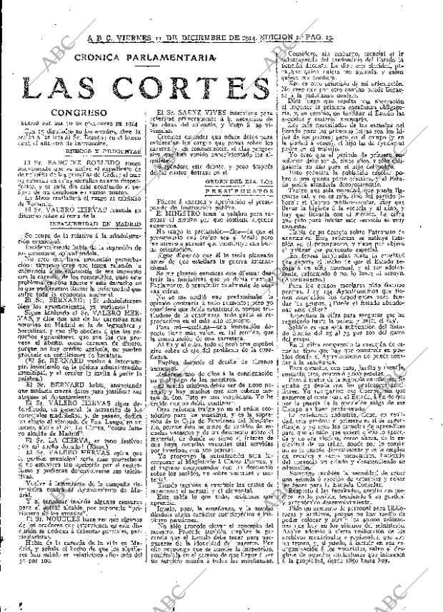 ABC MADRID 11-12-1914 página 13