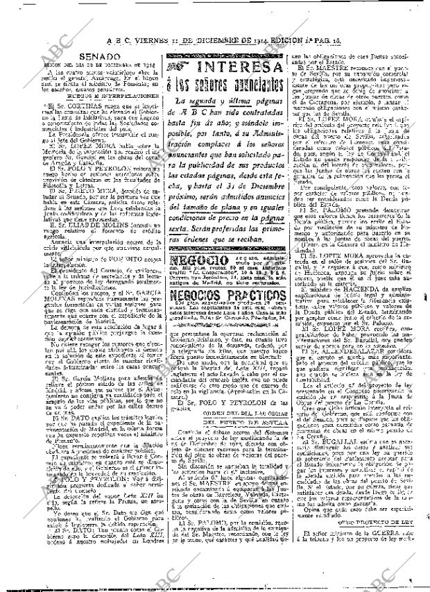 ABC MADRID 11-12-1914 página 16