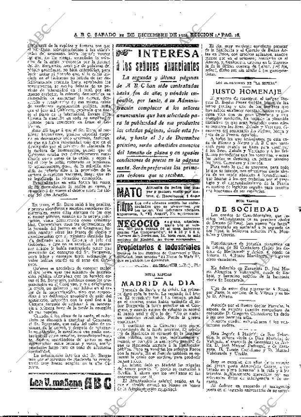 ABC MADRID 12-12-1914 página 16