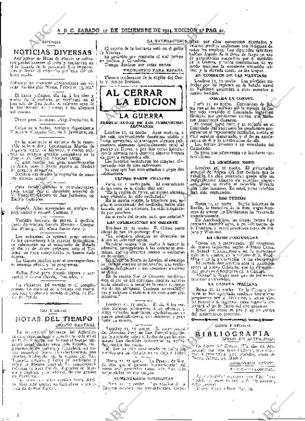 ABC MADRID 12-12-1914 página 21