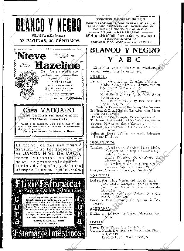 BLANCO Y NEGRO MADRID 13-12-1914 página 2