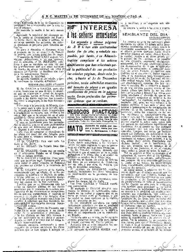 ABC MADRID 15-12-1914 página 16
