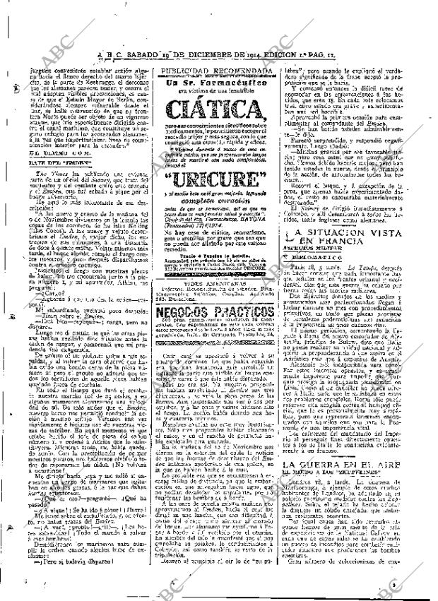 ABC MADRID 19-12-1914 página 11