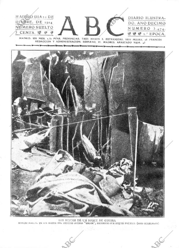 ABC MADRID 21-12-1914 página 1