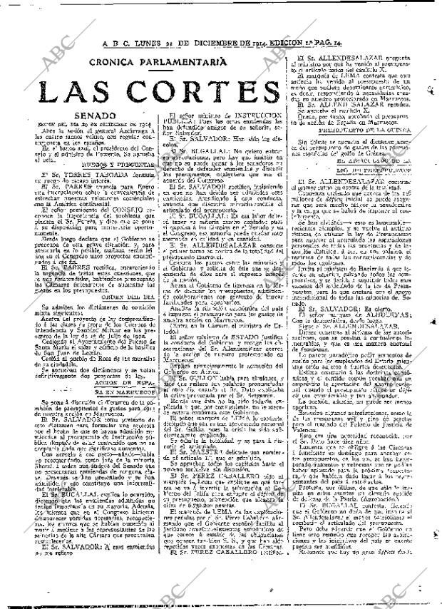 ABC MADRID 21-12-1914 página 14