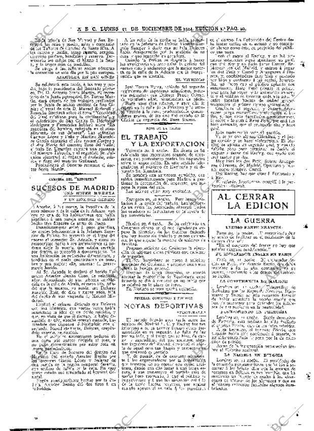 ABC MADRID 21-12-1914 página 20