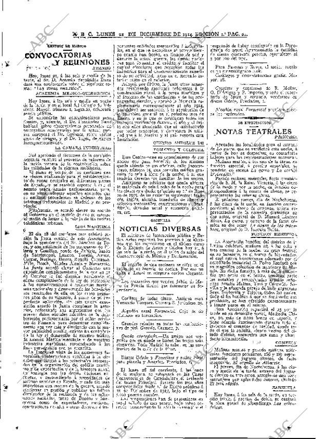 ABC MADRID 21-12-1914 página 21