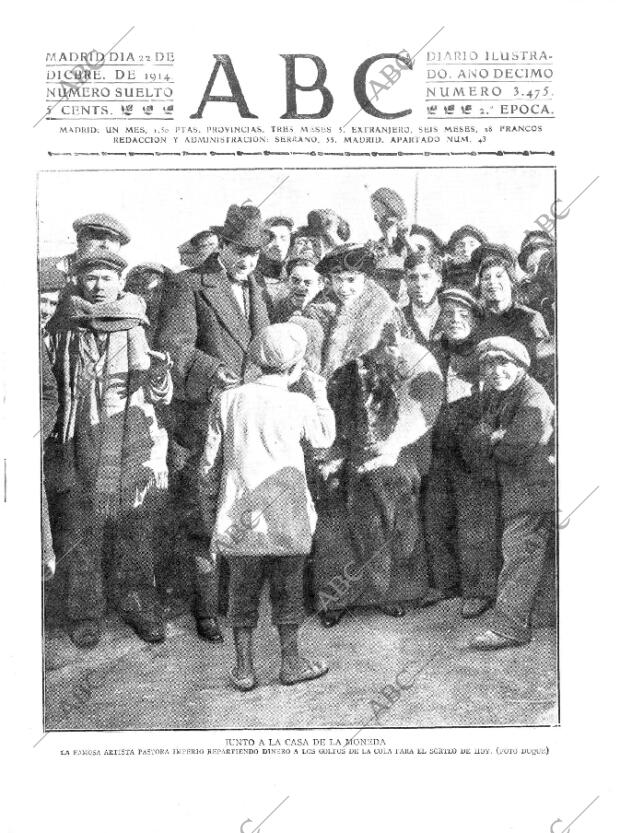 ABC MADRID 22-12-1914 página 1