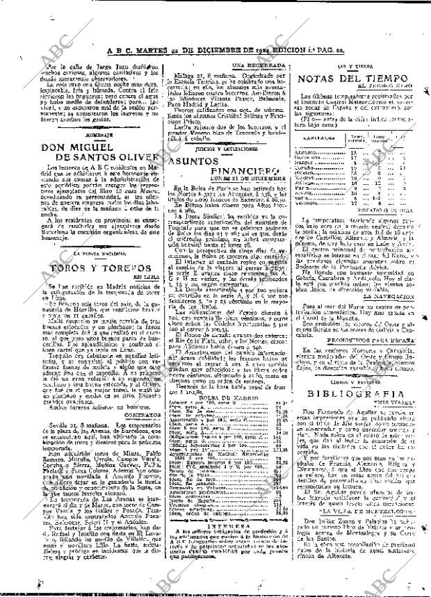 ABC MADRID 22-12-1914 página 22