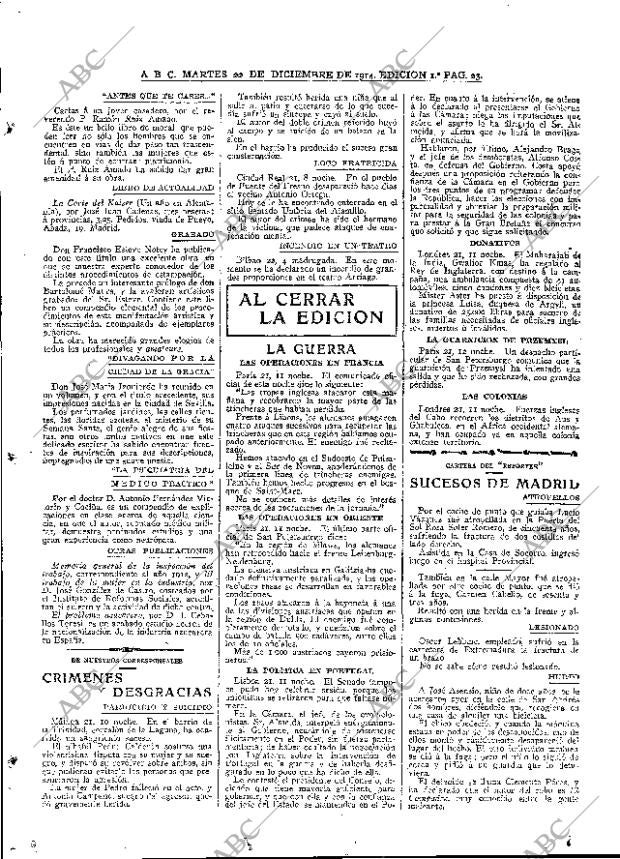 ABC MADRID 22-12-1914 página 23