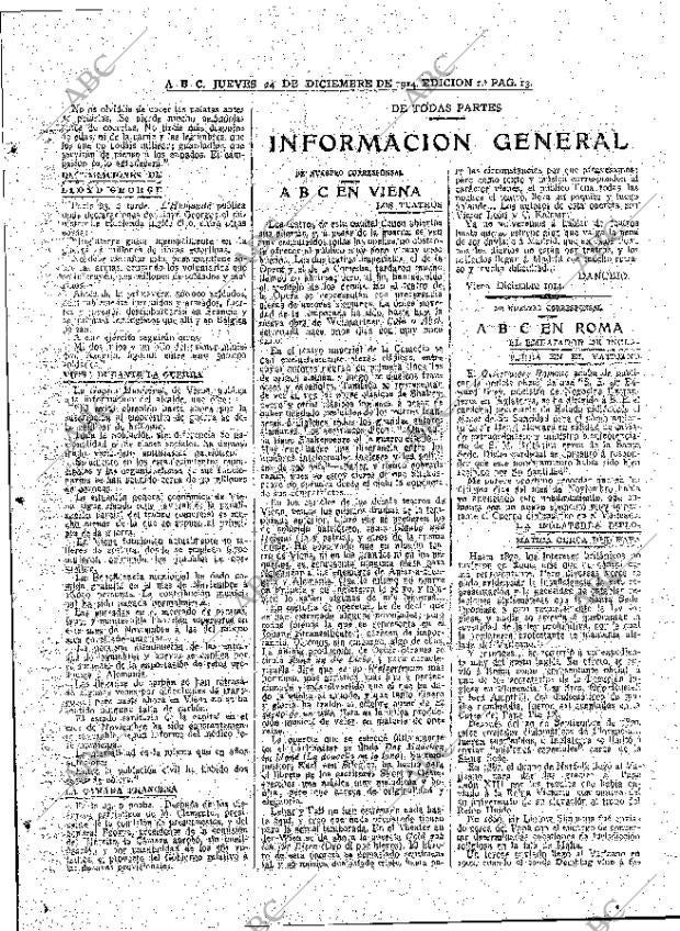 ABC MADRID 24-12-1914 página 13