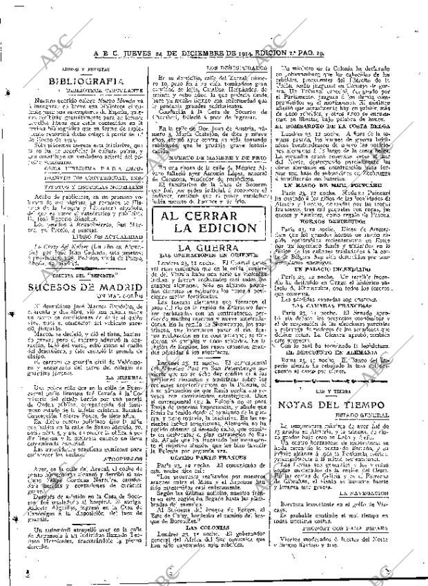 ABC MADRID 24-12-1914 página 19