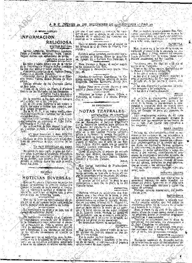ABC MADRID 24-12-1914 página 20