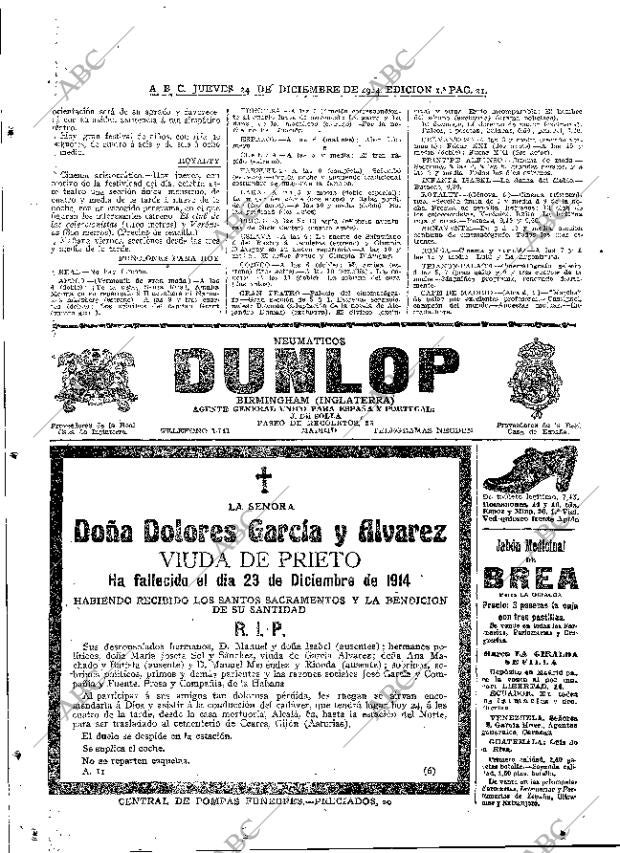 ABC MADRID 24-12-1914 página 21