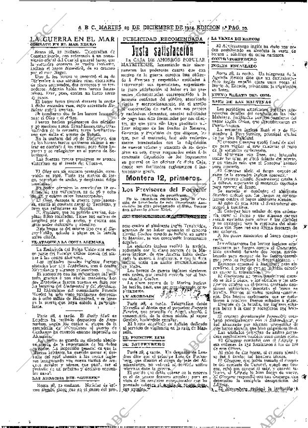 ABC MADRID 29-12-1914 página 10