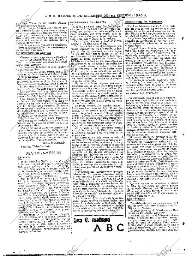 ABC MADRID 29-12-1914 página 6