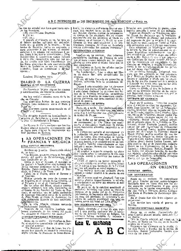 ABC MADRID 30-12-1914 página 10