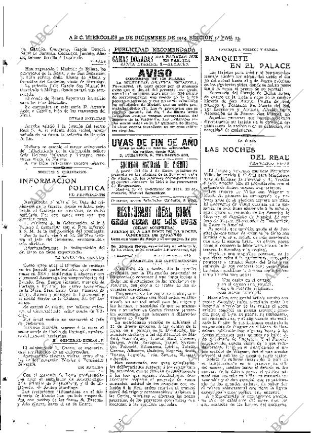 ABC MADRID 30-12-1914 página 15