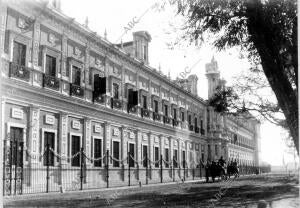 Fachada del Palacio de San Telmo en Sevilla