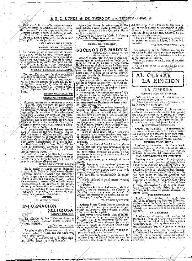 ABC MADRID 18-01-1915 página 16