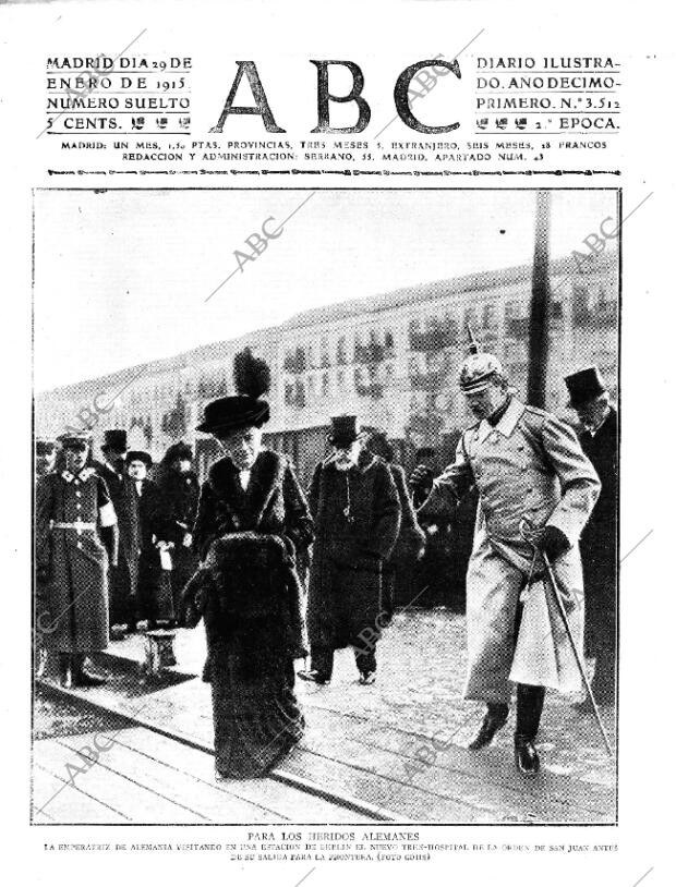 ABC MADRID 29-01-1915 página 1